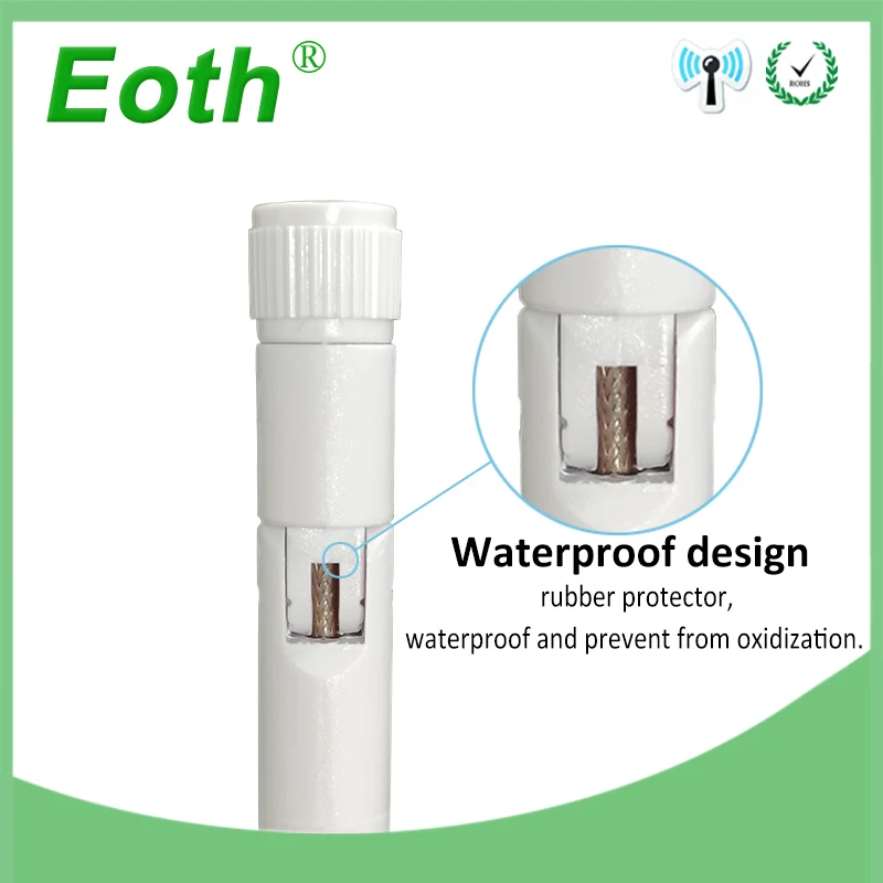 EOTH 200pcs 433mhz antenna 3dbi sma female lora antene pbx iot module lorawan signal receiver antena high gain