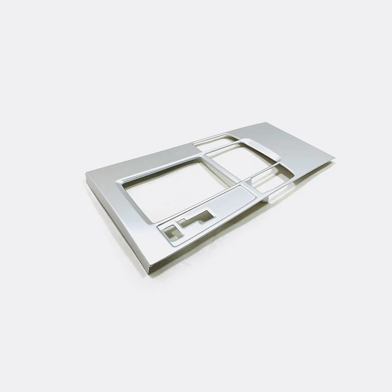 Silvery ABS матовая/углеродное волокно Автомобильная рамка для рычага переключения передач Панель декоративная крышка отделка автомобиля Стайлинг для Mazda 3 Axela аксессуары - Название цвета: Silvery