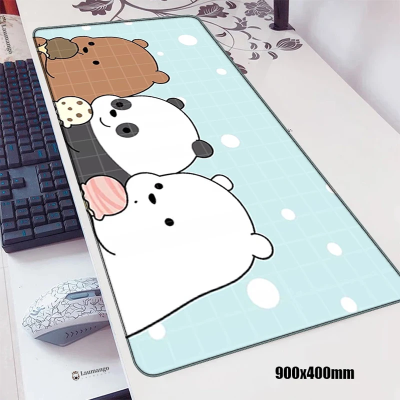 

Large Pc Gaming Computers Three Bare Bear Mausepad Gamer Rug Keyboard Gaming Mouse Pad Cute Rubber Mat Computer Mousepad Xl Diy