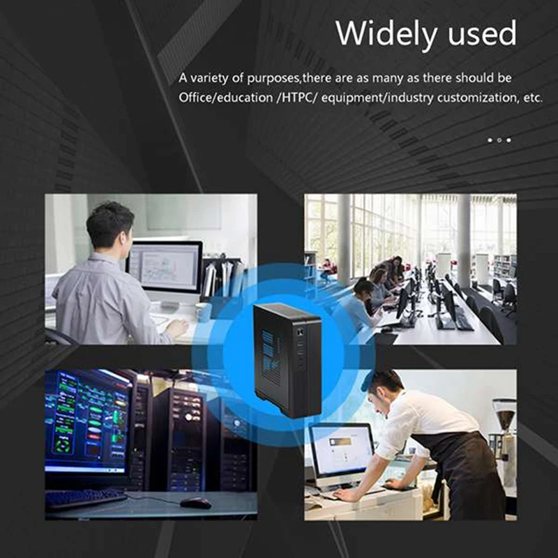 

MX02 Mini ITX Case with 84W 12V Power Board HTPC Chassis Computer Case USB2.0 ITX Enclosure Industrial Control Chassis