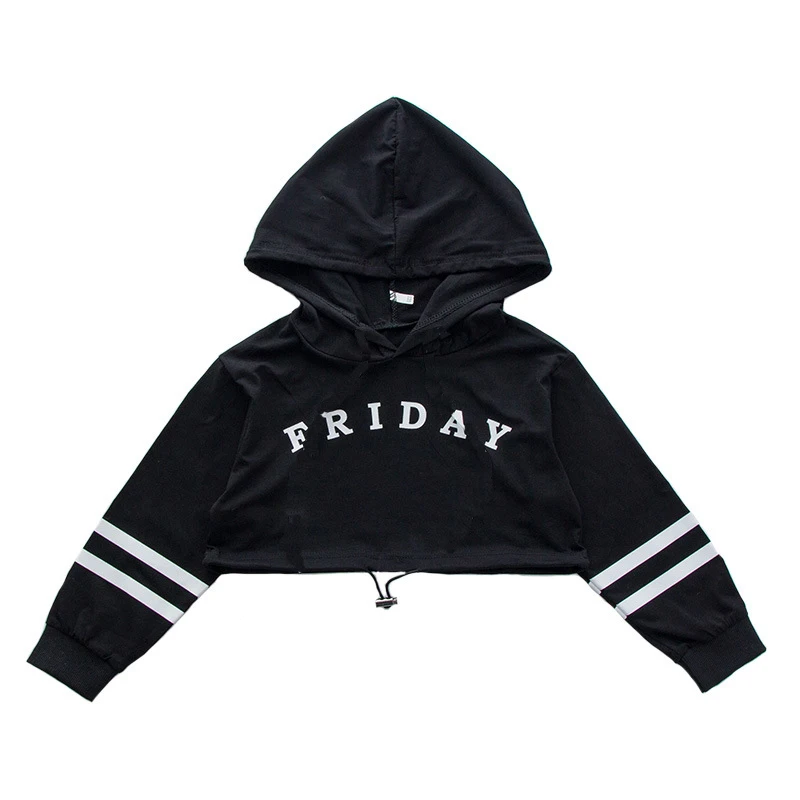 Детские хлопковые спортивные костюмы Короткие топы с надписью танцевальные для