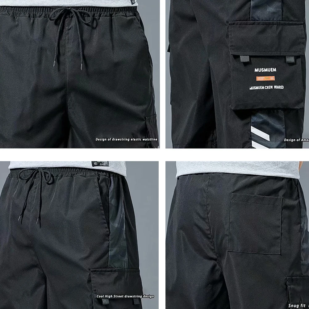 

2021 Men's work shorts summer new loose pants five-point pants pants Street Punk Hip Hop Casual Shorts Joggers Overalls Shorts
