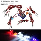 Комплект ультра-светодиодных мигающих стробоскопов, 12 режимов, для радиоуправляемых дрифтеров HSP TAMIYA CC01 4WD Axial SCX10, грузовиков