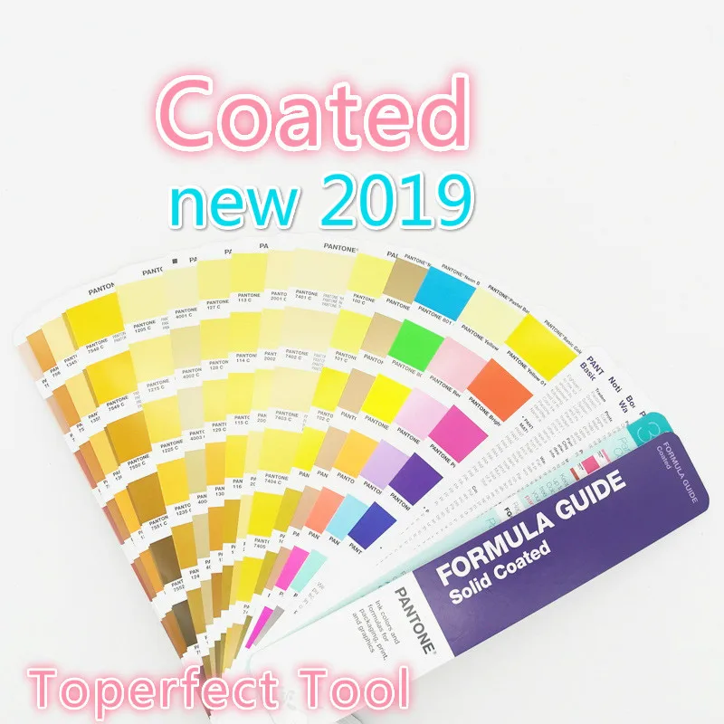 2019Coated 1867 сплошная серия Pantone Plus Formula color Guide Chip shade Book solid Uncoated Only GP1601N+ 112 цветов - Цвет: 2019Coated