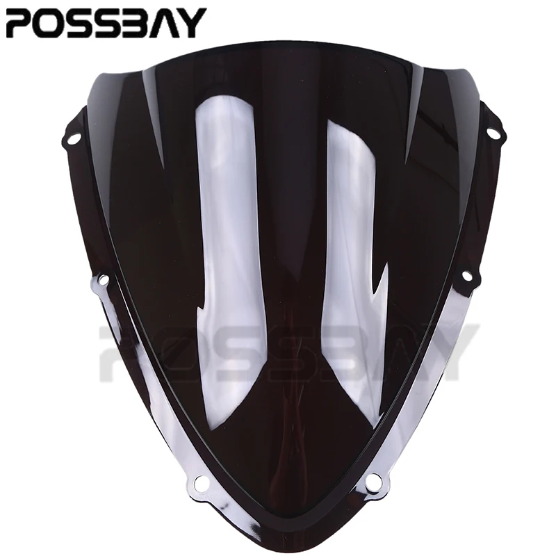Posbay мотоцикл ветровой дефлектор лобовое стекло двойной пузырь уличный велосипед