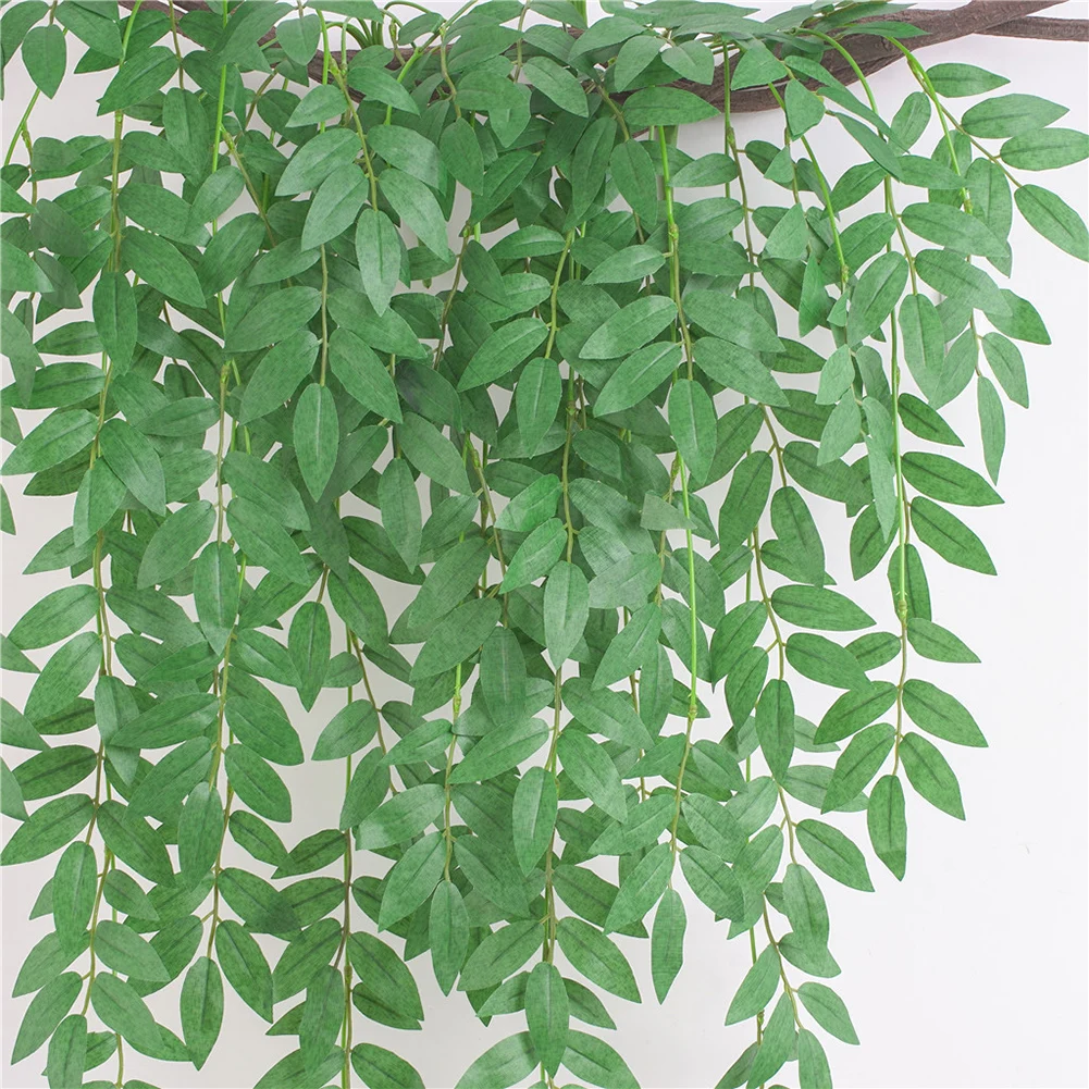Искусственные цветы растения настенная лоза зелень гирлянда искусственная ива