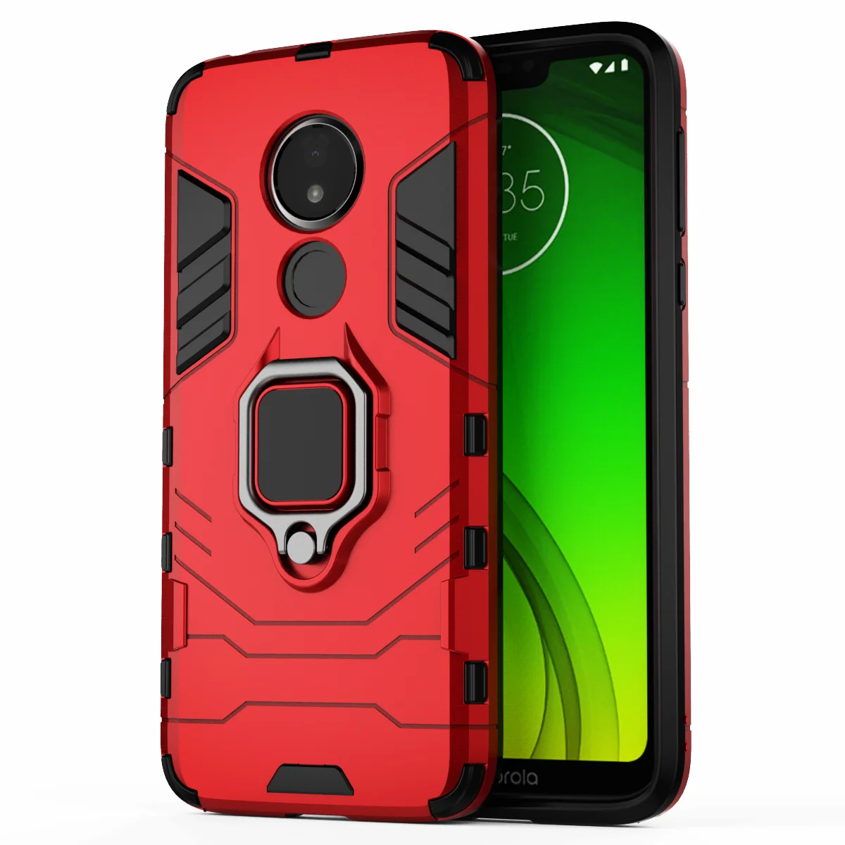 

Armor Case For Motorola Moto G7 Power Case Ring Holder Stand Cover for Moto G7 Plus G7 Play G7power G7play XT1955 Coque Funda