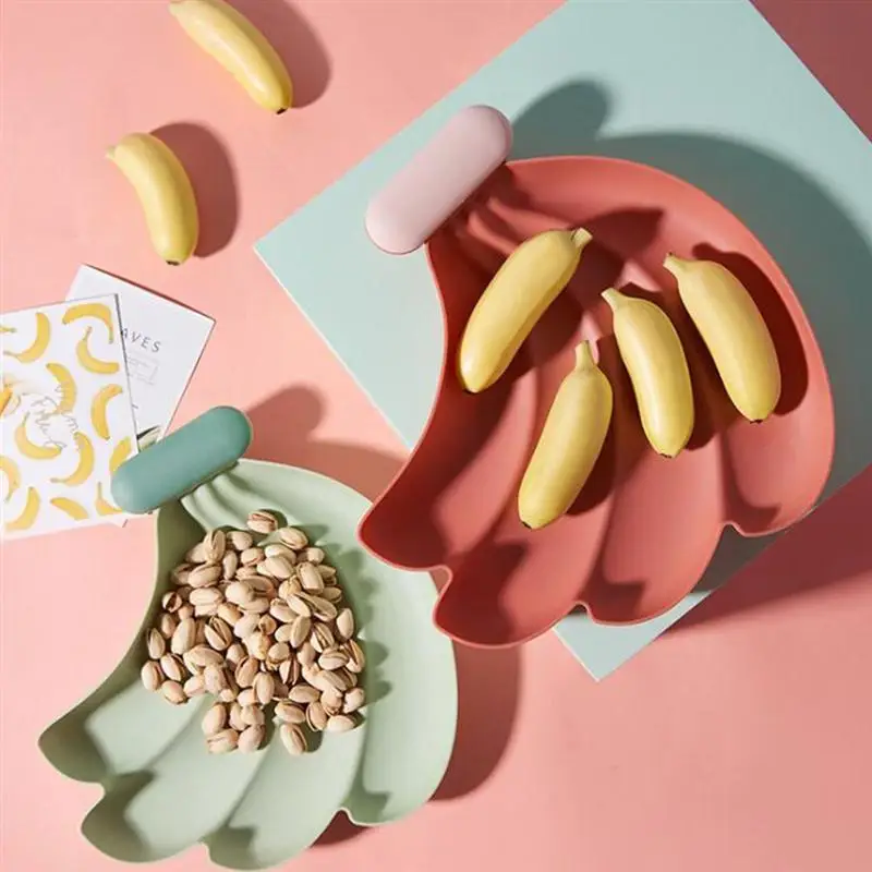 2 шт. креативная тарелка для закусок в форме банана сухофрукты поднос еды Бытовая
