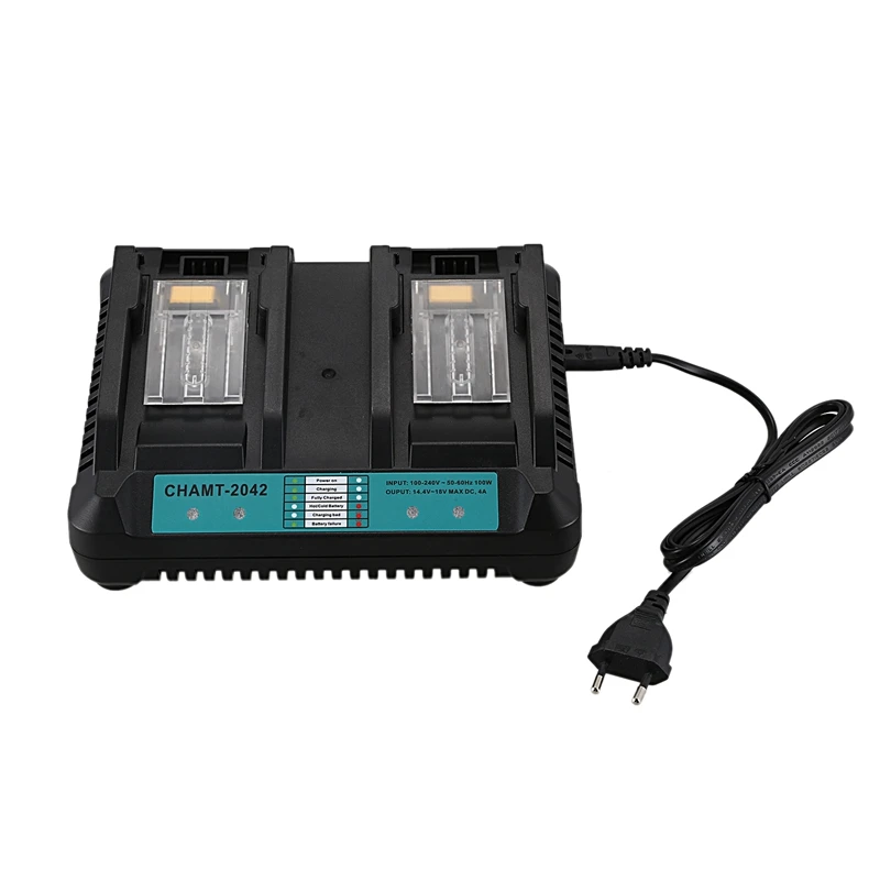 4A двойной Порты Li Ion Батарея Зарядное устройство для Makita 14 4 V 18V BL1830 BL1840 BL1845 BL1850 BL1860