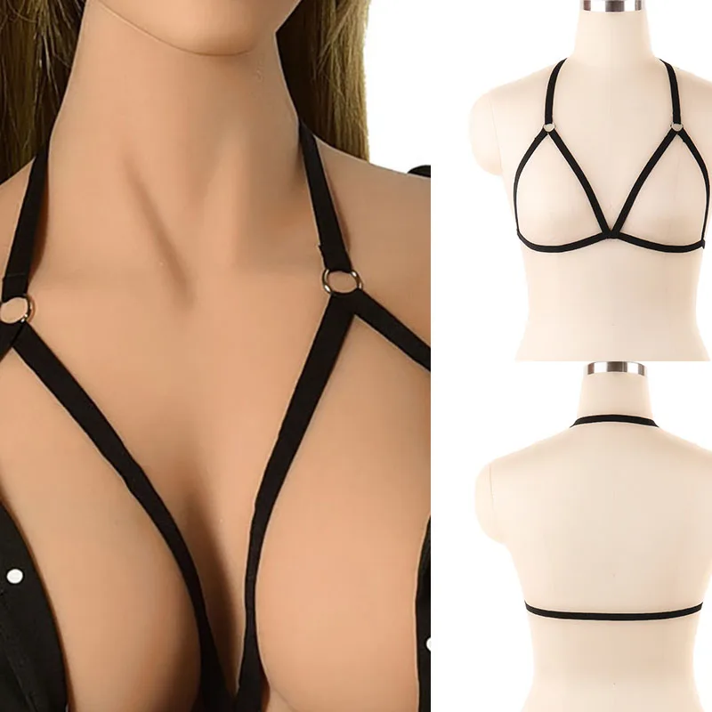 

Punk Pentagram Sword Belt Sexy Ladies Women Body Harness Bra Chest Bondage Erotic Lingerie Bra Gothic Garter Belt Suspenders Top