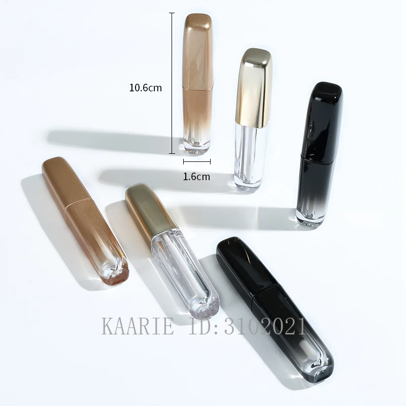 3.5ml 50/100pcs Empty AS Gradient Gold&ampBlack Lip Gloss Tube DIY Portable Liquid Lipstick Container Cosmetic Lipgloss Bottle | Красота и