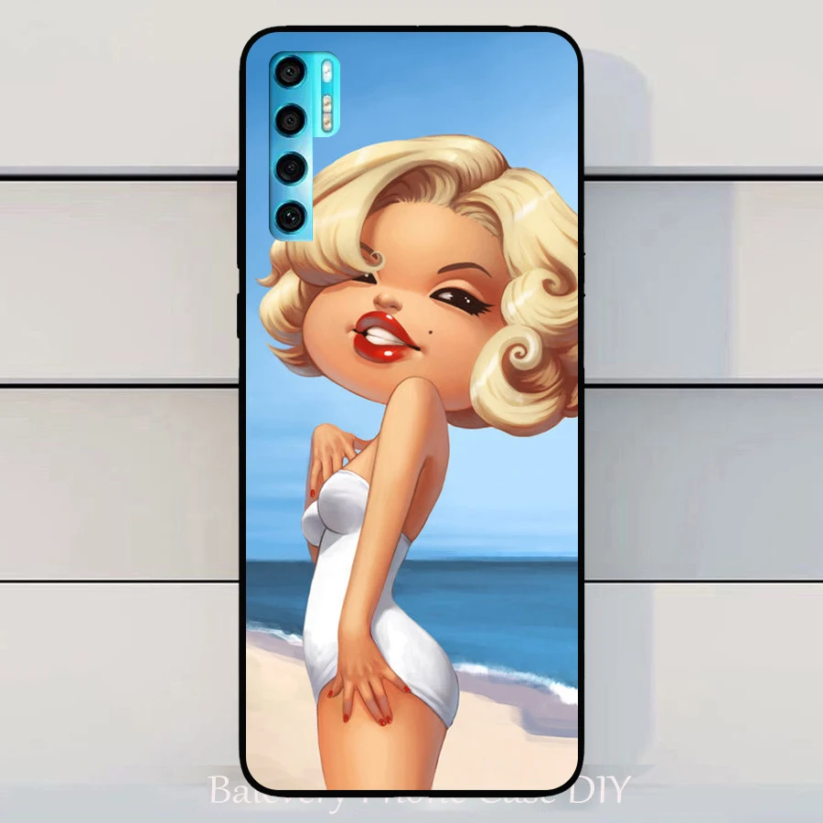 Для TCL 20 PRO Чехол волк Силиконовые чехлы из ТПУ для Pro рисунок с котом сумочка