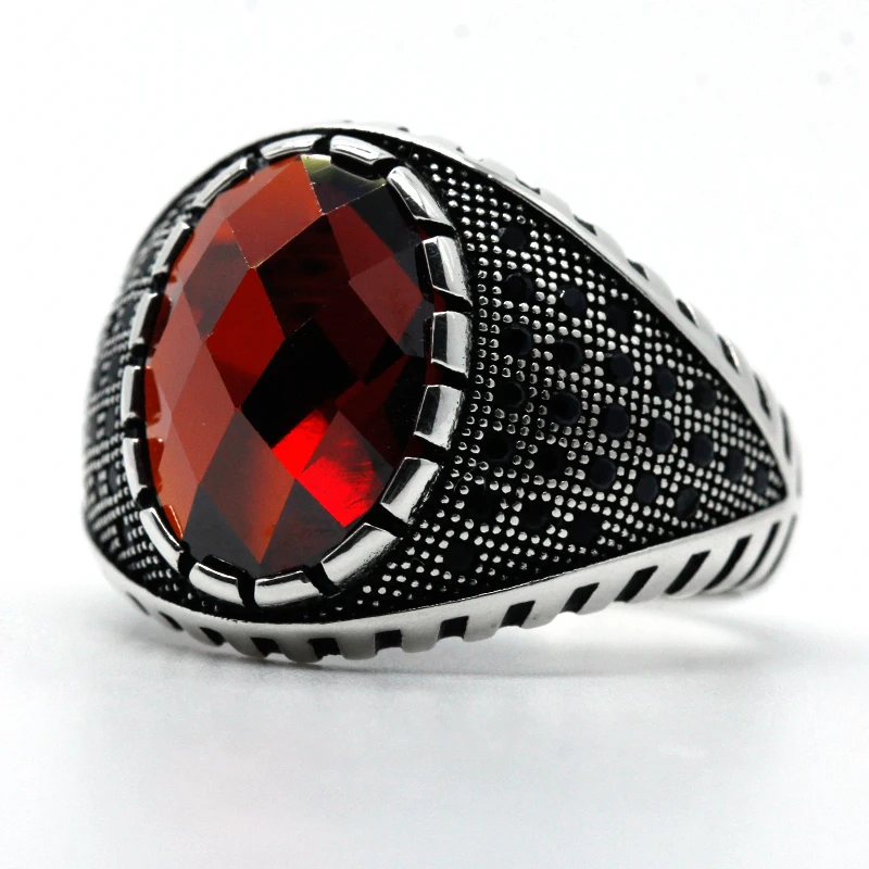 

New 925 sterling silver ring men's zircon ring transparent CZ ring ladies high jewelry