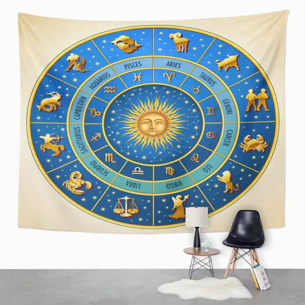 

Gold Tapestry Idyllic Fiery Cloud Tapestry For Bedroom Room Decor Wall Hanging Art Tapestry Picnic Mat Beach Towel Bed Cover