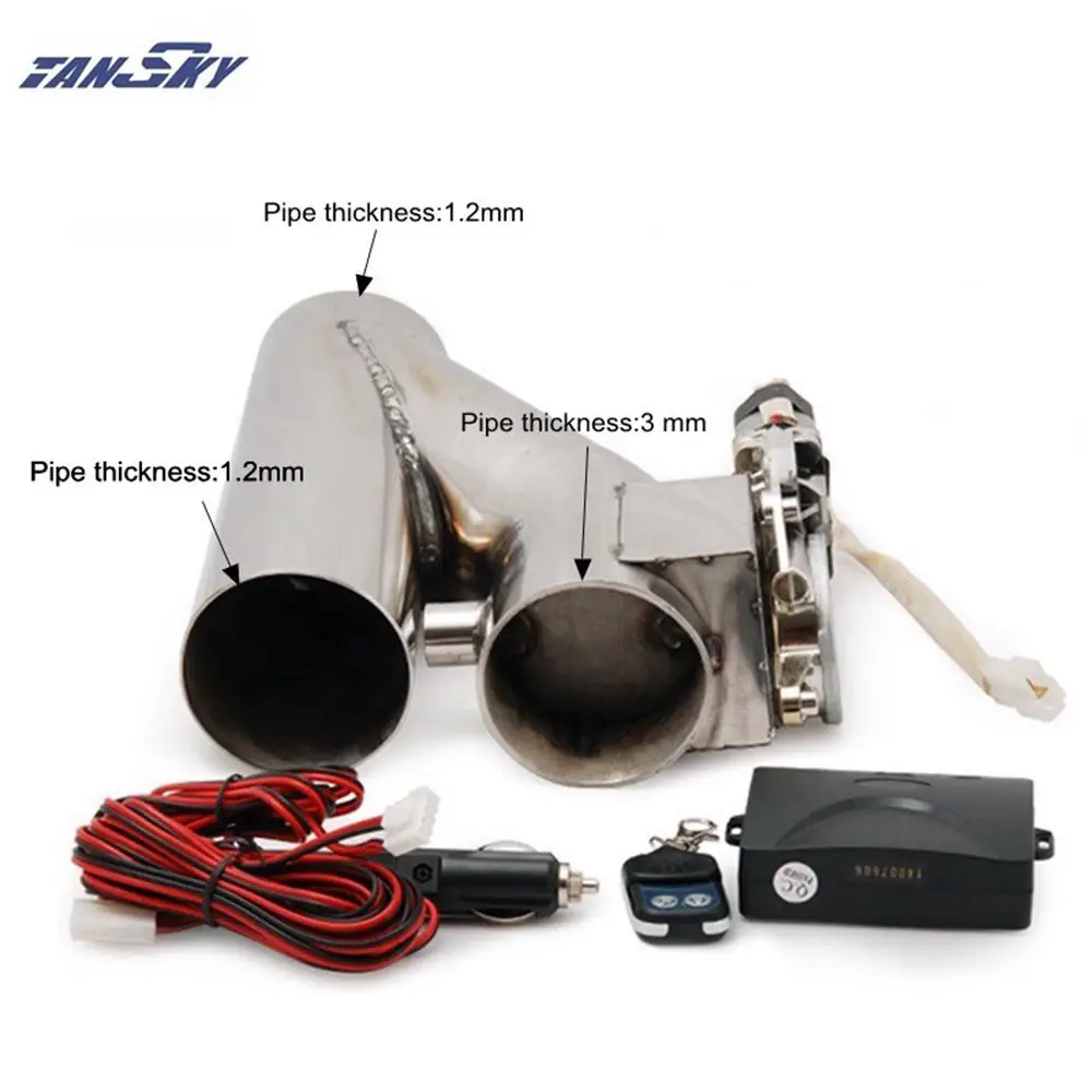 2&quot/2.25&quot/2.5&quot/2.75&quot/3&quot Exhaust Catback Turbo Electric E CUTOUT With Remote Universal Performance For Jeep Wrangler TK-CUTNEW |