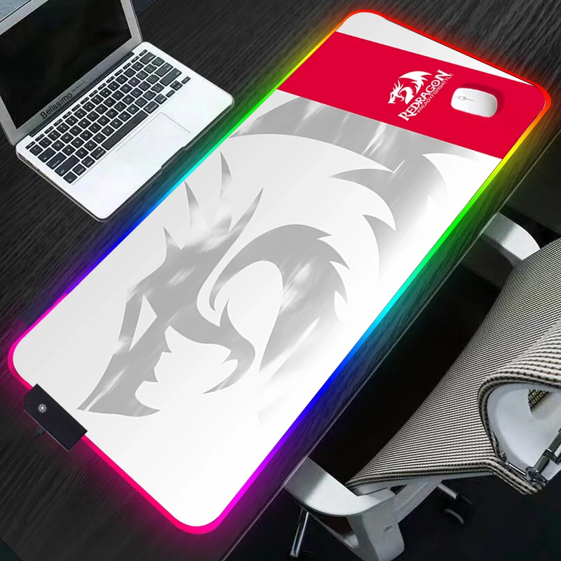 Большой RGB коврик для мыши игровая клавиатура REDRAGON Настольный милые коврики