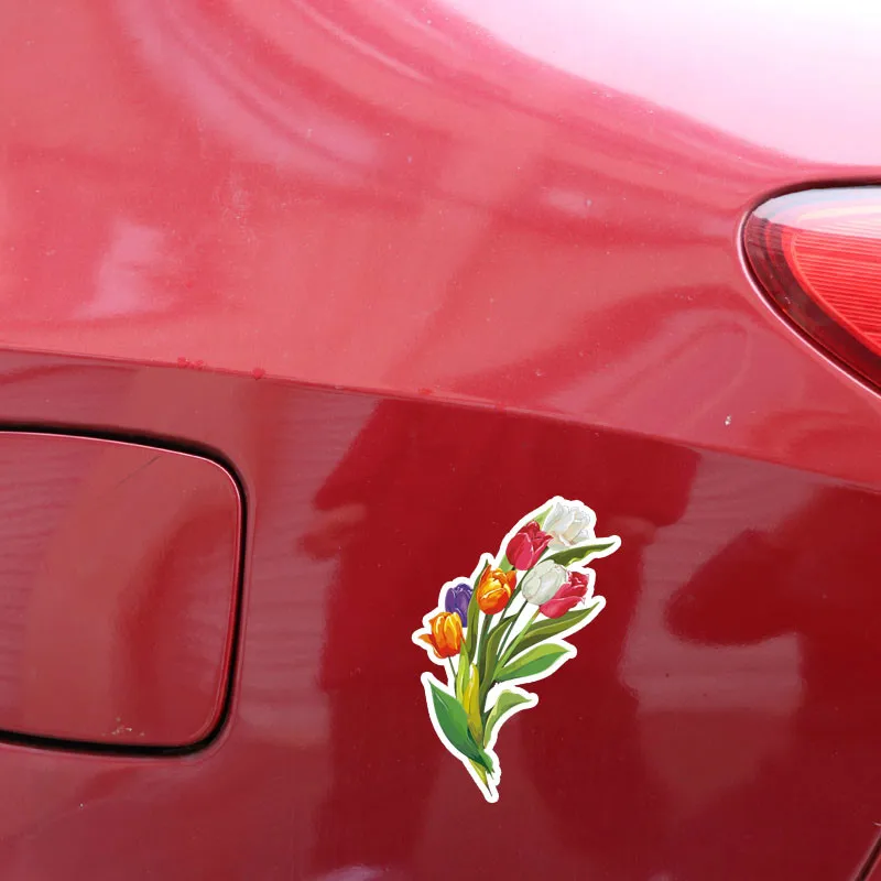 Ebdeckle Красивая горсть тюльпанов декор для Авто/бампер/окно/настенные наклейки DIY