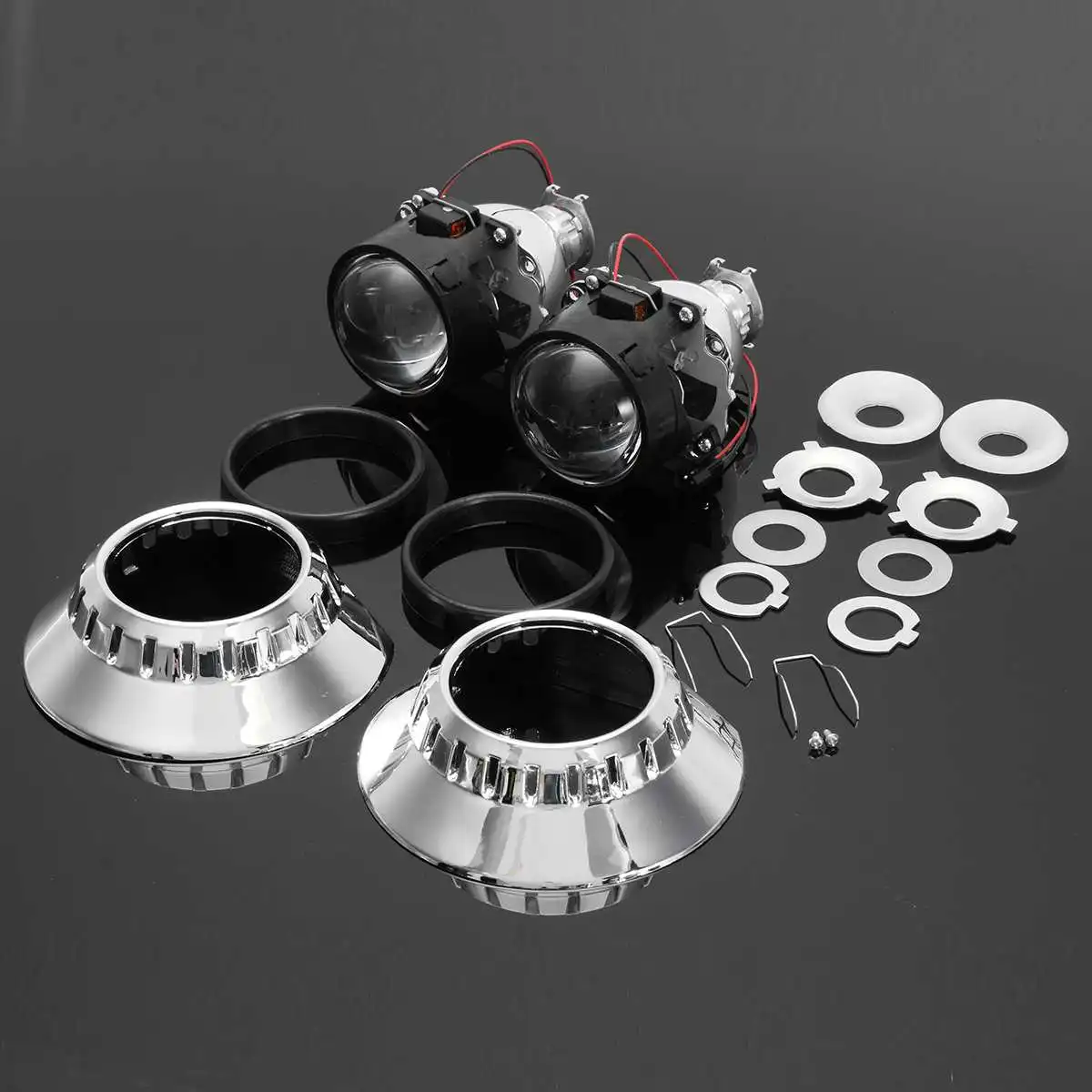 2 шт. Сменные линзы для фар головного света 5 дюйма H1 с левой/правой стороны