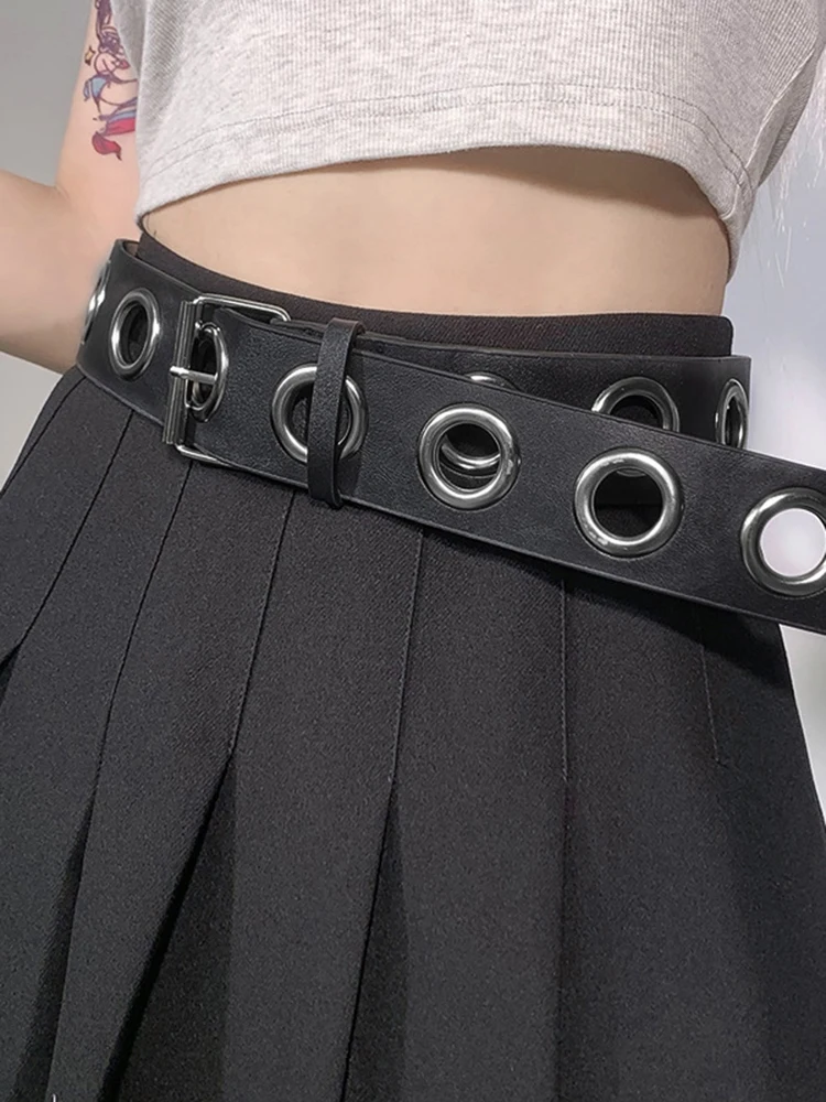 

Готические женские ремни из искусственной кожи, уличная мода, модный пояс в стиле панк-рок, для вечеринок, клуб, женская одежда, пояс 21121
