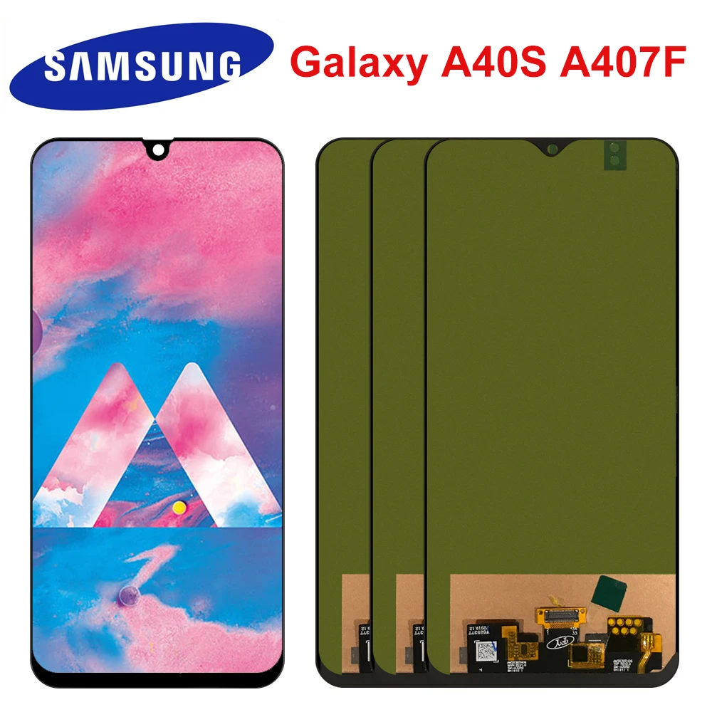 ЖК дисплей с сенсорным экраном и дигитайзером в сборе для Samsung A40S A407 A407F A407FD|Экраны