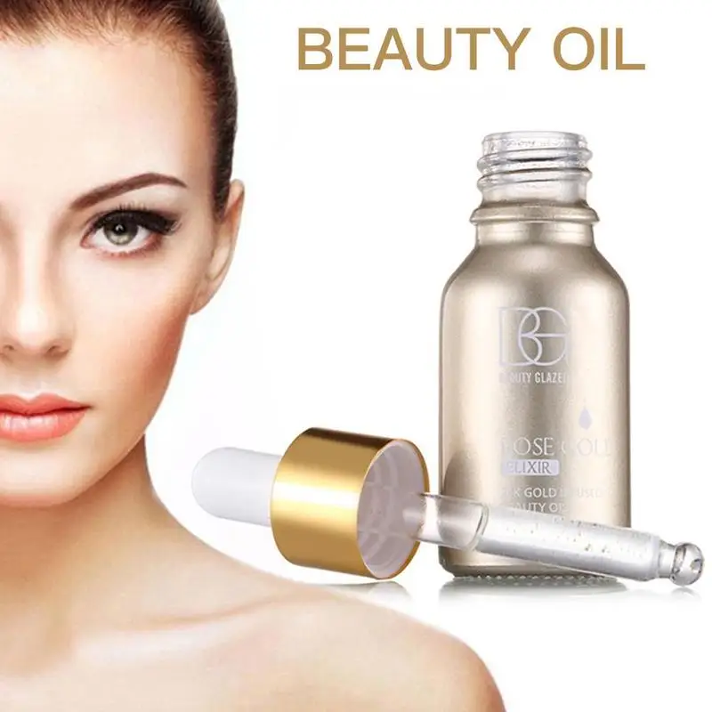 15 мл 24 к розовое золото Elixir Грунтовка Макияж Единорог эссенция губы Увлажняющая