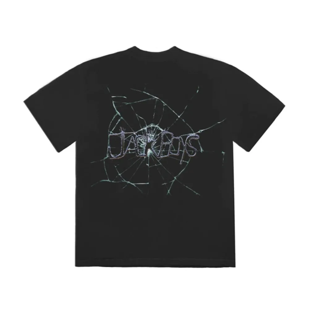 Футболка Трэвис Скотт Кактус Джек для мальчиков с трещинами Высокое качество 1:1