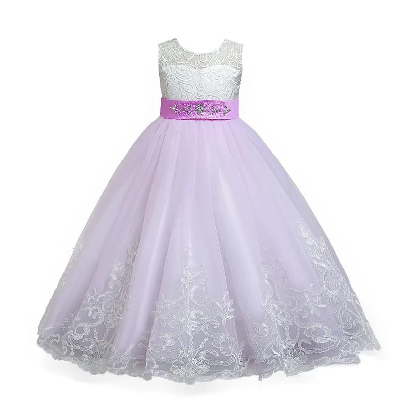 Kids Dresses For Girls Wedding Dress Elegant Princess Gown Children Evening Party Costume 6 7 8 9 10 11 12 Year | Детская одежда и