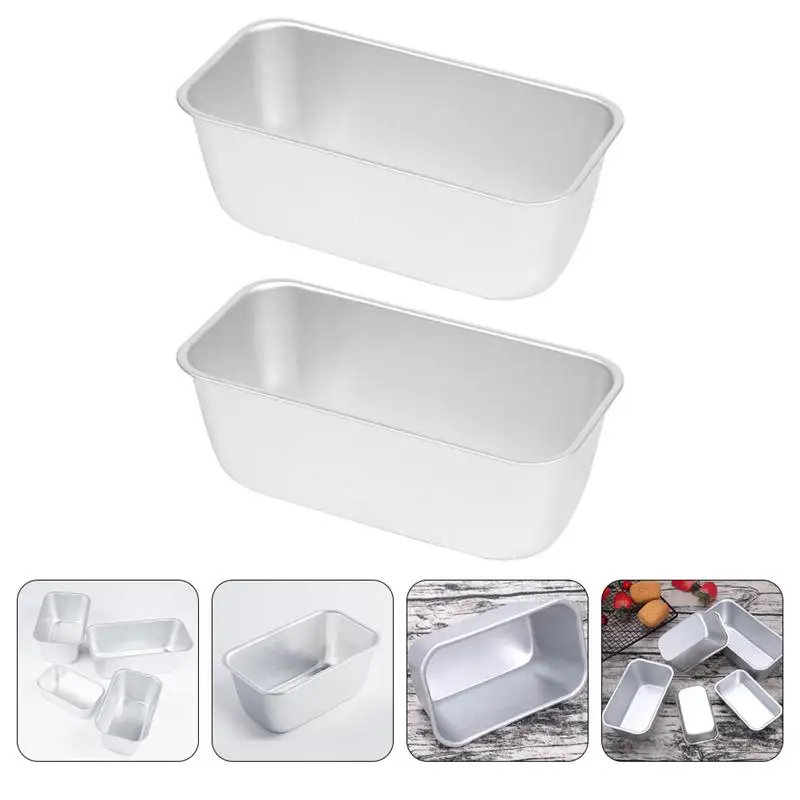 

2pcs Rectangular Multipurpose Non-Stick Bread Mold Practical Cake Plates Kitchen Bread Plates