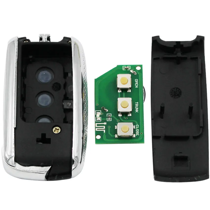 Складной смарт ключ с дистанционным управлением 3 кнопки 315 МГц или 433 ID44 PCF7935 чип