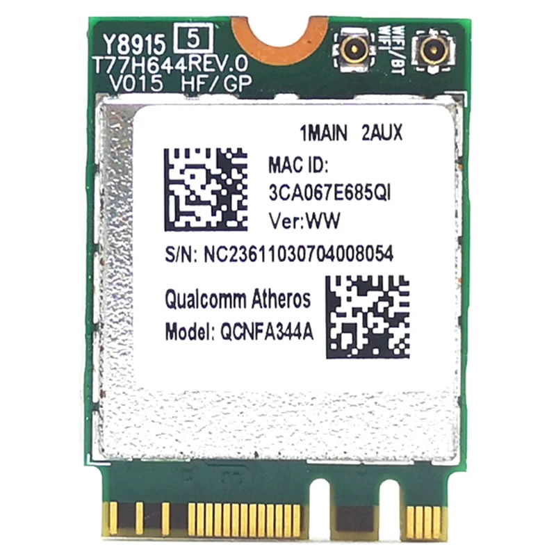 Qcnfa344A 802.11Ac Bluetooth 4 1 867 Мбит/с Wlan Wifi Беспроводная Ngff мини карта лучше чем