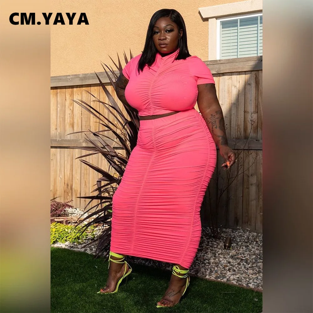 

См. «Несокрушимая Механическая Для женщин юбки комплект одежды размера плюс с накоплением Ruched эластичное, облегающее фигуру платье миди юб...