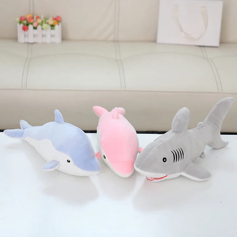 1 шт. 30 см аквариумный сувенир супер мягкие морские животные игрушки акула и