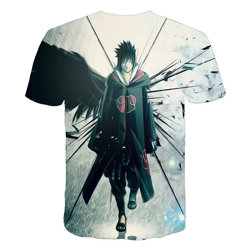 Лето 2020 новая Аниме Наруто мужская и женская футболка с 3D принтом повседневная