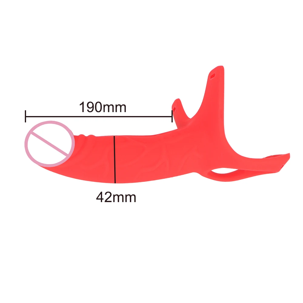 Оло ремень на реалистичный фаллоимитатор полый брюки 4 см страпон пояс пенис