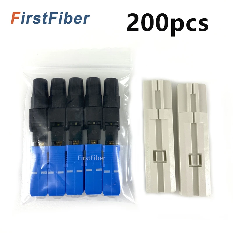 

Оптический патч-корд быстрый разъем 10/100/200pcs Встроенный адаптер FTTH инструмент холодной