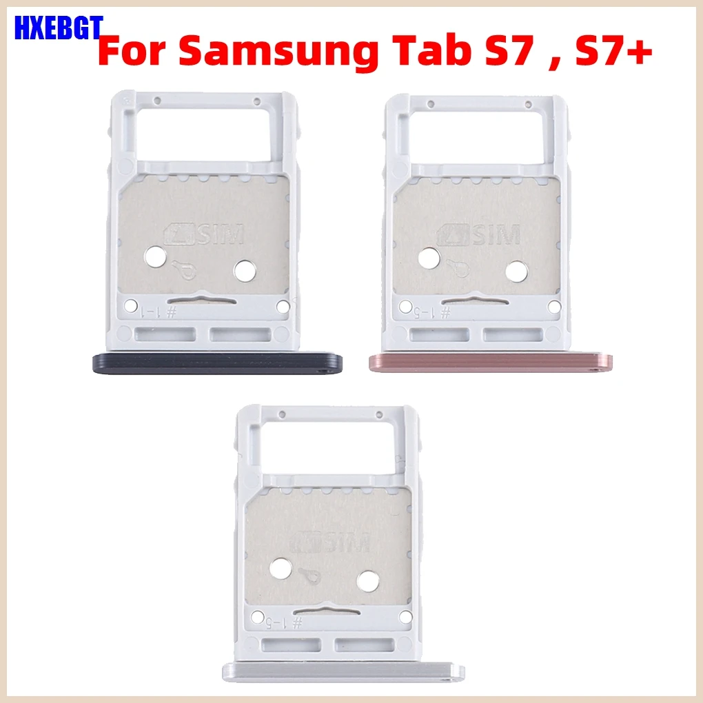 

For Samsung Galaxy Tab S7 Plus S7+ T870/T875 T970 Sim Card Tray SD Memory Card Tray Slot Holder Smartphone Replacement Parts