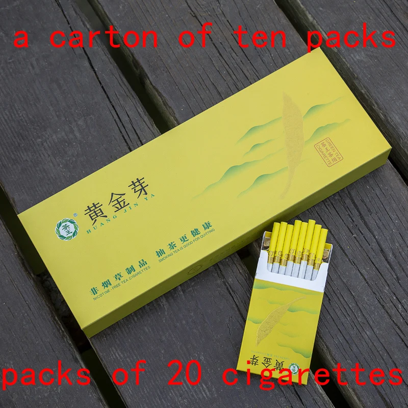 Glod A carton Чай Tieguanyin травяные сигареты очищающие легкие, чтобы не курить никотин и табак сигареты чай - Цвет: Glod A carton