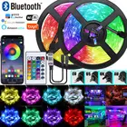 Светодиодная полоса освещения свет Bluetooth Luces RGB 5050 SMD 2835 Fita поддерживает Alexa Google для ТВ спальни компьютера Декорация