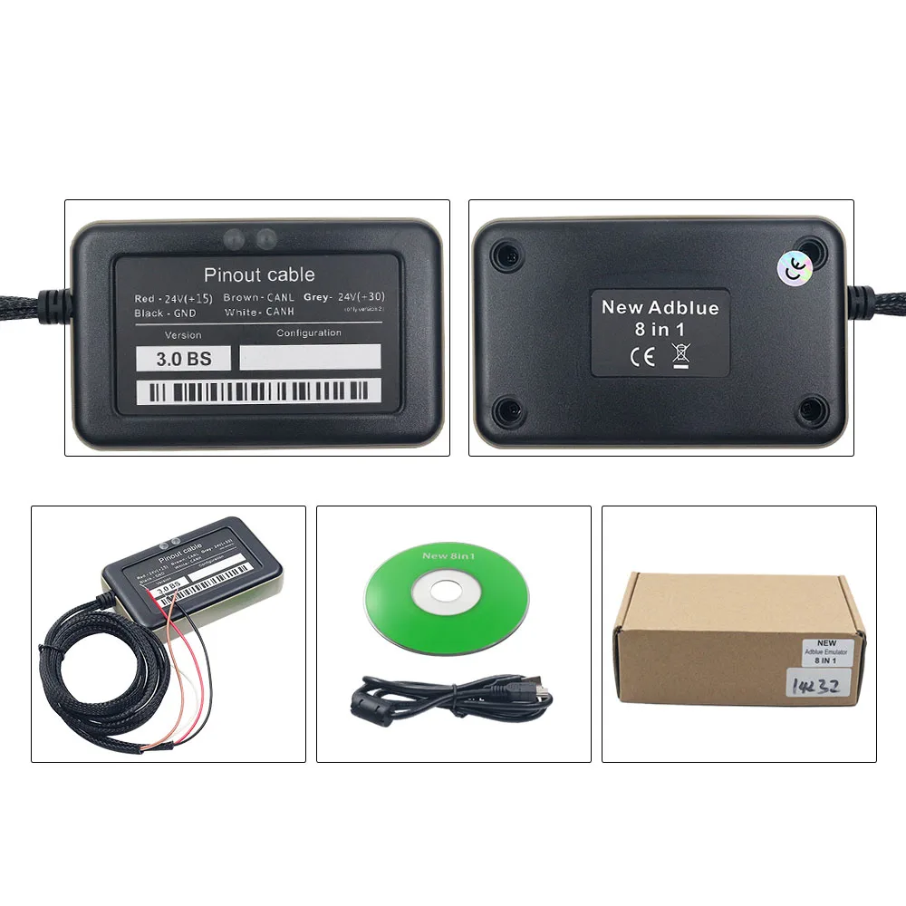 Эмулятор Adblue 9 в 1 для тяжелых грузовиков без программного обеспечения |
