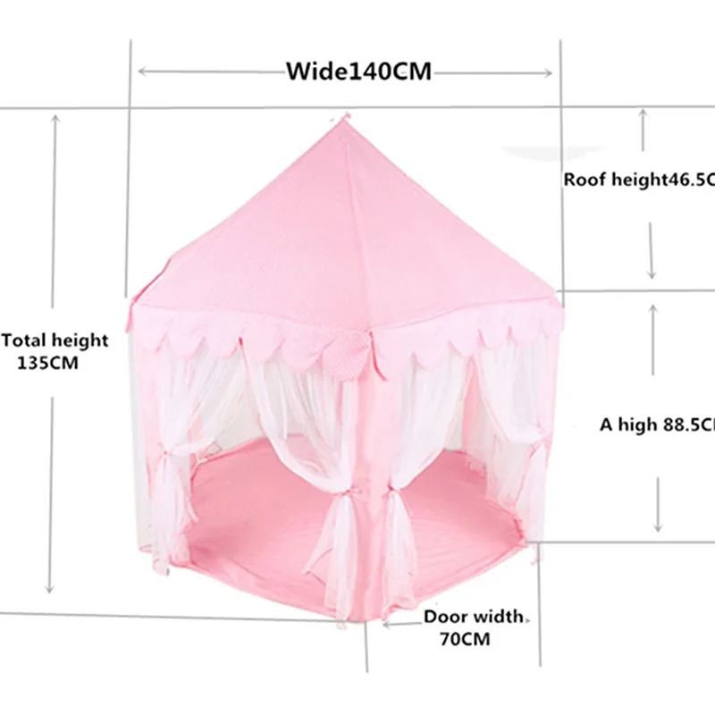 

Play House Game Tent Toys Ball Pit Pool Portable Foldable Princess Folding Tent Castle Gifts Tents Toy For Kids Children Girl