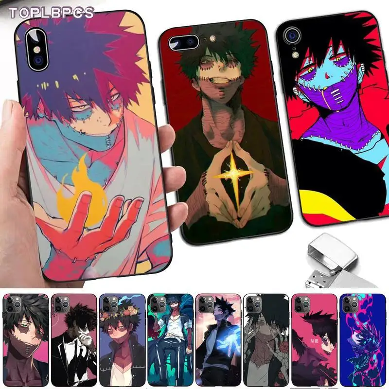 

Dabi Boku no My Hero Academia anime Coque Shell Phone Case for iphone 13 8 7 6 6S Plus X 5 5S SE 2020 XR 11 pro XS MAX