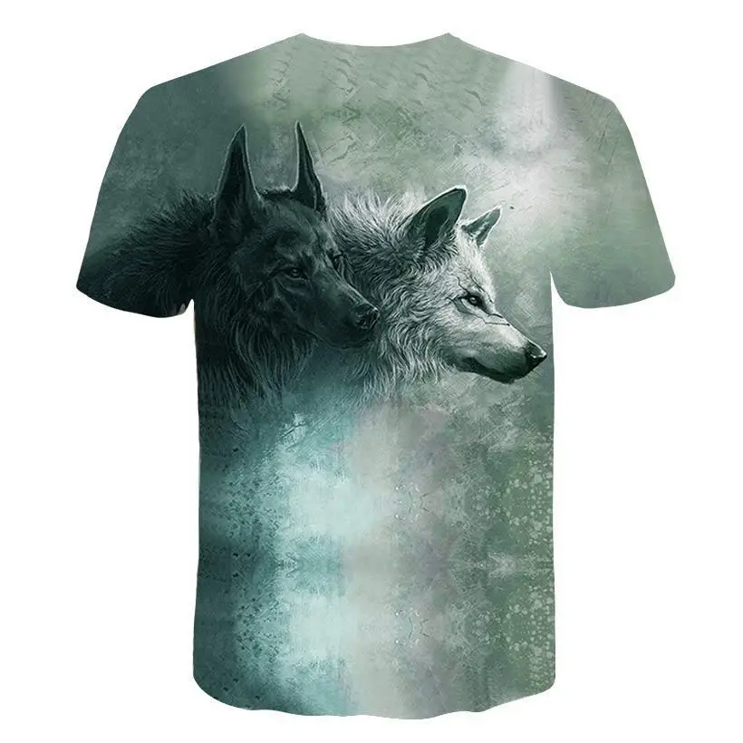 

Big Size T -Shirt 2020 New Men Casual Breathable Short -Sleeve Summer Short Sleeves 3d Ainimal T -Shirt Casual Male Tops 6xl