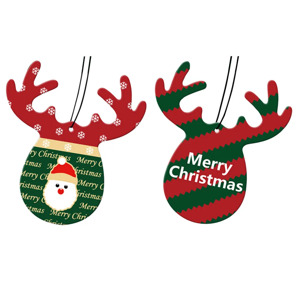 Рождественский орнамент автомобильный освежитель воздуха милые рога освежители