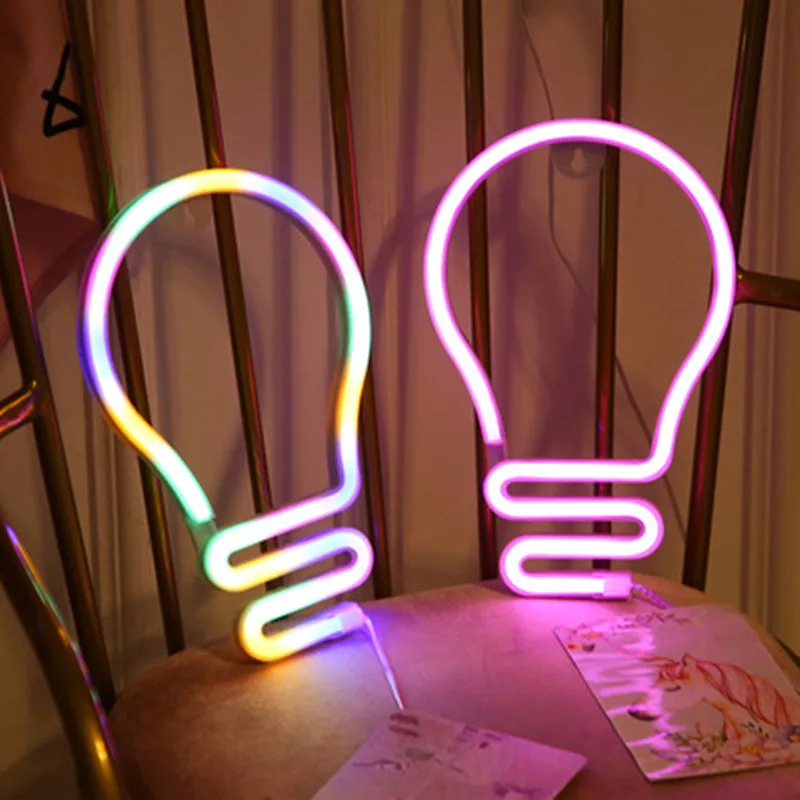 Неоновый светодиодный светильник лампы Форма неоновая вывеска для организаций и