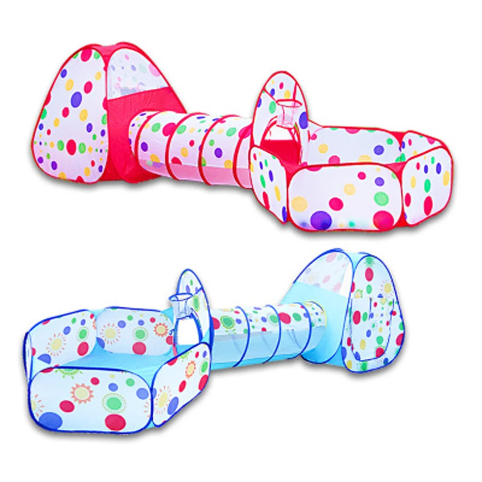 3 в 1 портативная детская палатка складная для бассейна с мячом большой детский