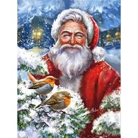 ruopoty christmas santa painting by numbers acrylic paint by numbers for adults on canvas frame home decor wall art diy gift