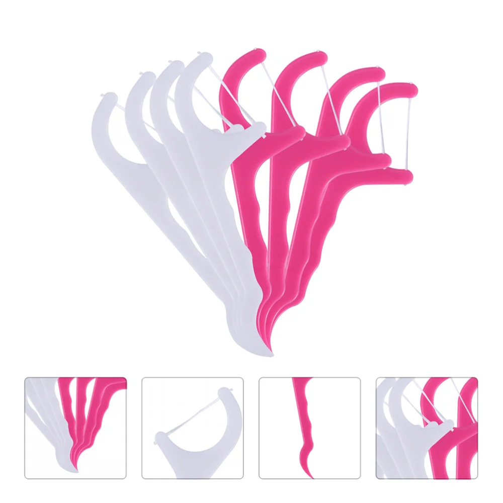

200pcs Cleaner Toothpick Nylon Wire Floss Sticks Between Teeth Cleaning Tools