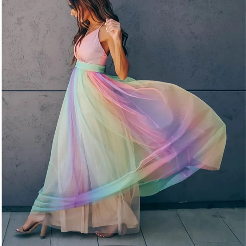 Летнее сексуальное сетчатое женское платье макси 2020 вечерние дужное вечернее на