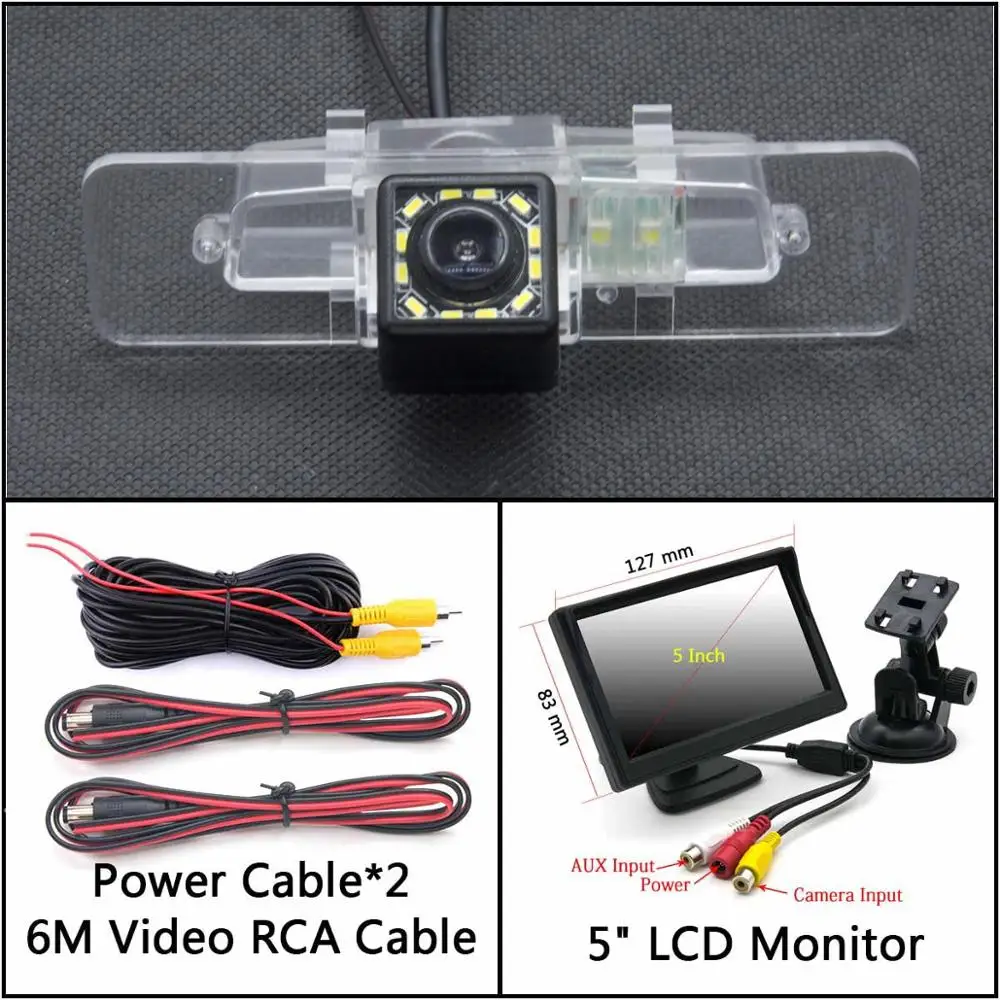 Cam Add 5 inch LCD 12 Светодиодный свет обратный вид сзади Камера для Subaru Legacy 2000 2001 2002 2003 2004 2005 2006 2007 2008 2009 2010 2011 2012 - Название цвета: Cam Add 5 inch LCD