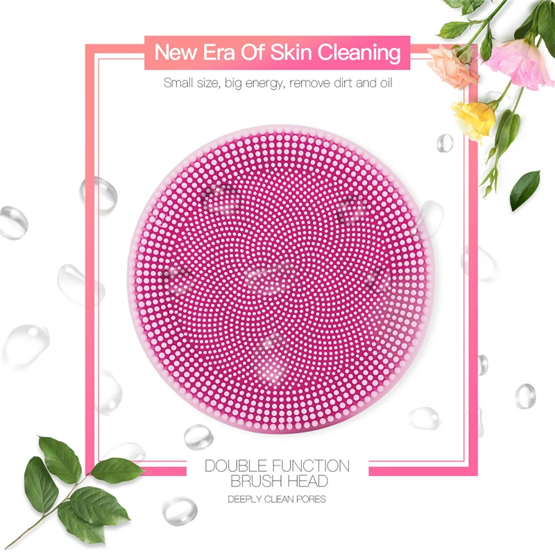 USB зарядка силиконовый щётка для очищения лица стирка аппарат чистки поры кожи